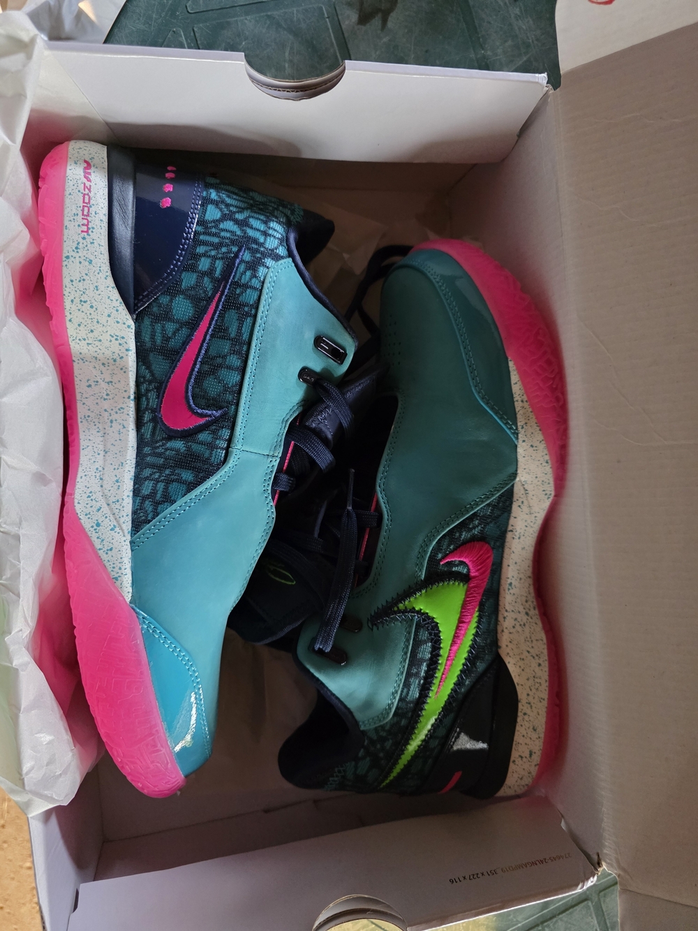 Nike ZM LeBron NXXT GEN AMPD in Dusty Cactus & Green Strike